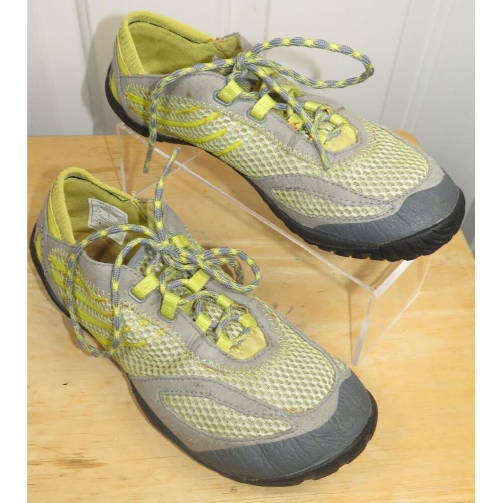 Merrell Pace Glove Trail Acacia Minimalist Running Shoes Water Resistant Sz 7.5
